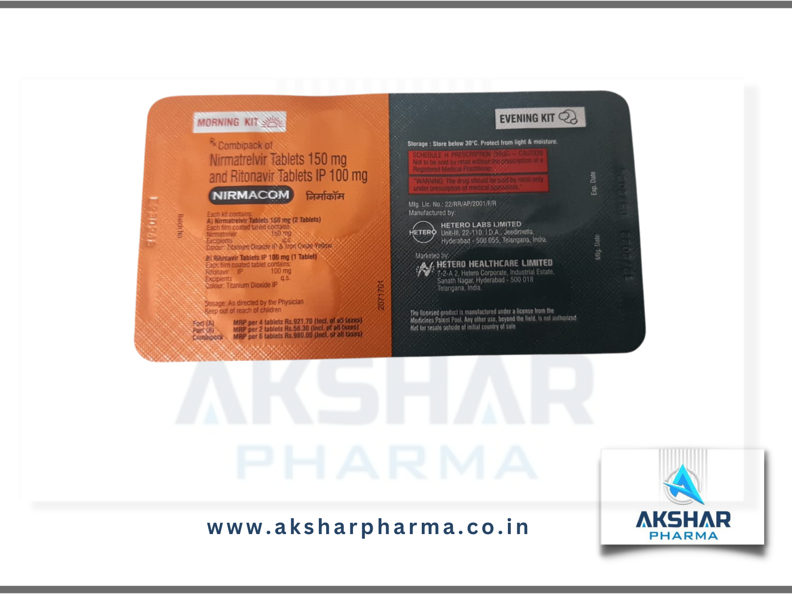 Nirmacom Tablets - Application: Hospital