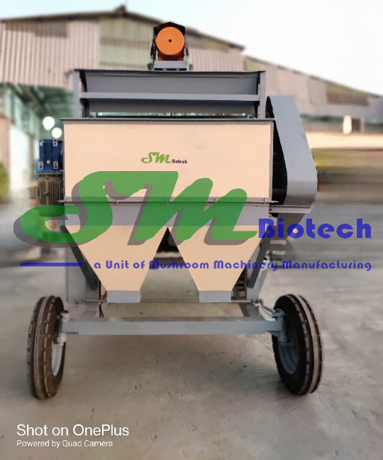 Mushroom Spawning Bag Filling Machine - Color: Yellow-green