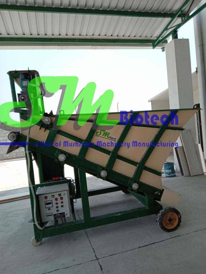 Mushroom Spawning Bag Filling Machine - Color: Yellow-green