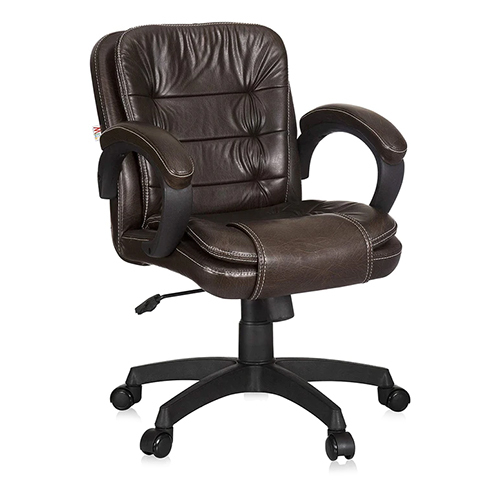 ब्राउन-ब्लैक एमबीटीसी विस्टा मिड बैक रिवॉल्विंग ऑफिस चेयर