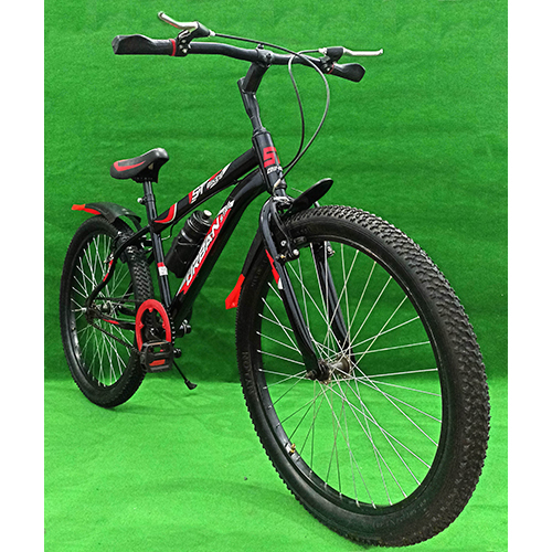 एल्यूमीनियम 24t Bmx लाल और काली साइकिल