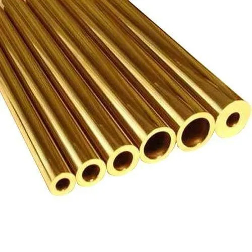 Brass Round Pipe - Brass Material, Various Sizes, Golden Color | Resistant To Cracking And Pitting, Ideal For Water Lines And Electrical Conduits