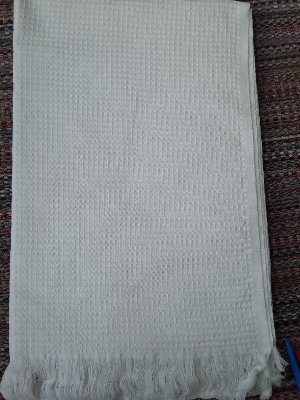 सफेद हज एहराम तौलिया हनीकॉम्ब