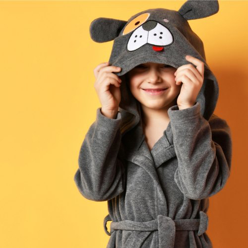 Microfiber Baby Hooded Bathrobe - Customizable Size, Soft Touch, Available In Various Colors For Baby Boys And Girls