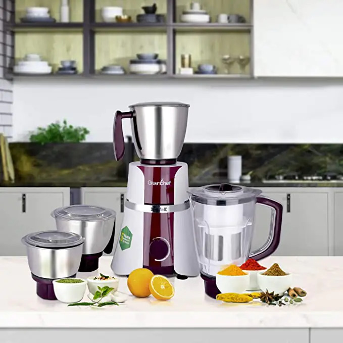 White 1 Hp 4 Jars Mixer Grinder