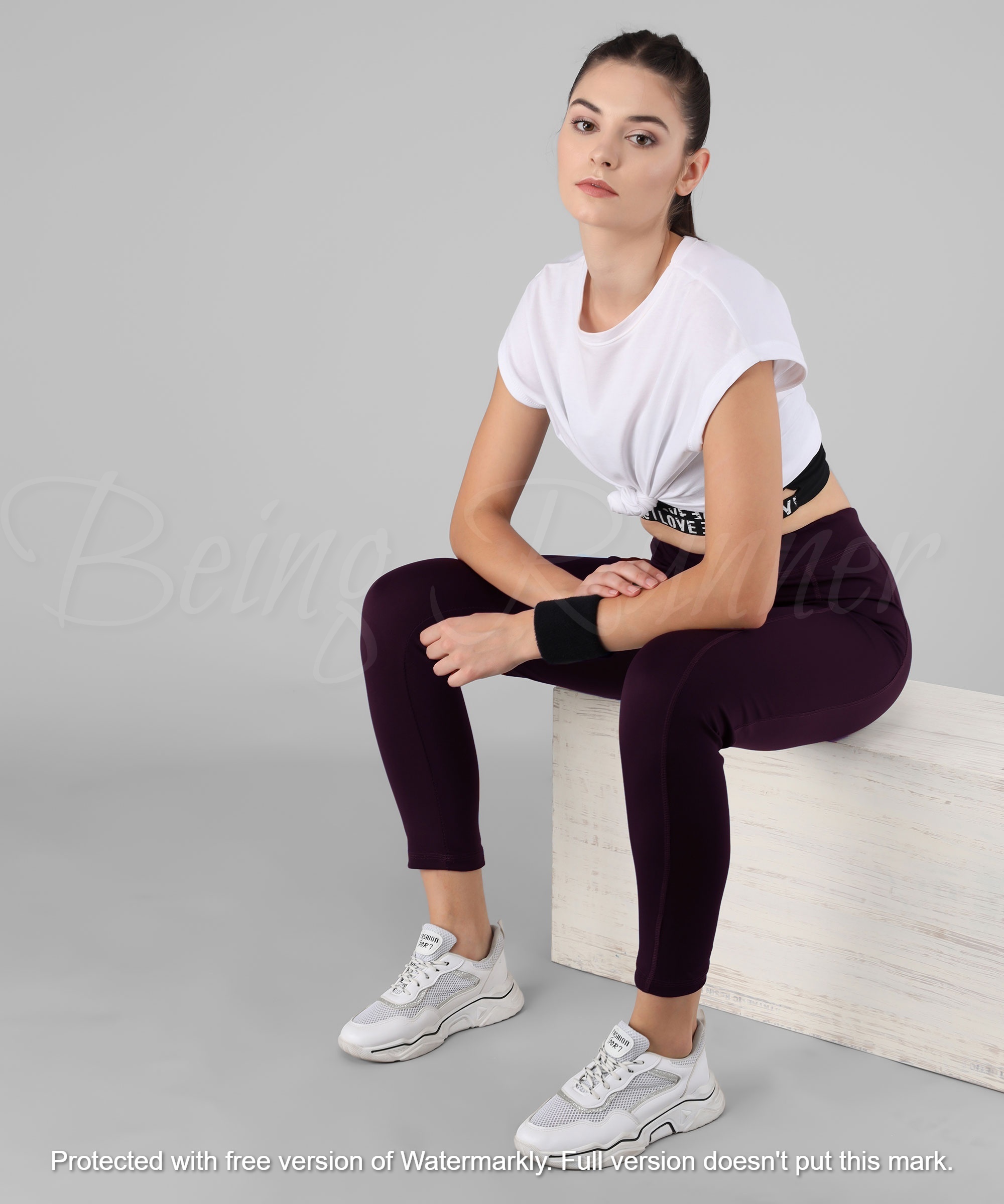 Being Runner Solid Yoga Pants - Spandex, Customized Size Options (S-xxxl), 4-way Lycra, Slim Fit, Plain Solid Design, Ideal For Summer Wear