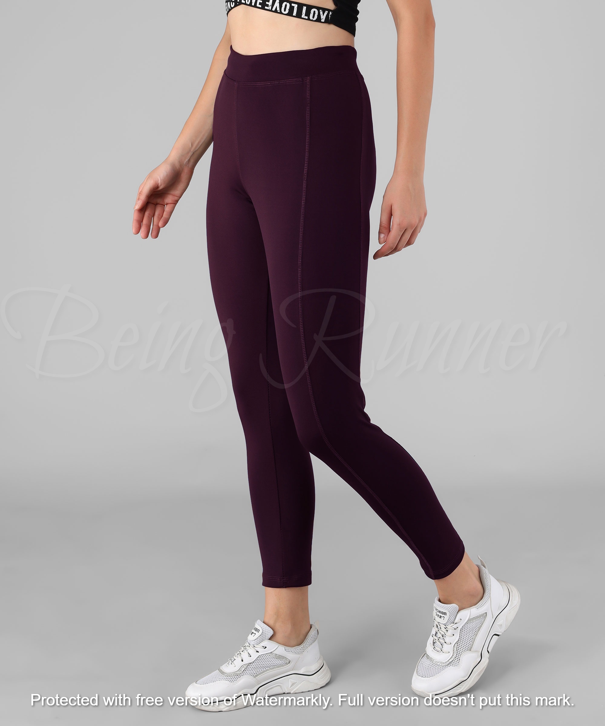 Being Runner Solid Yoga Pants - Spandex, Customized Size Options (S-xxxl), 4-way Lycra, Slim Fit, Plain Solid Design, Ideal For Summer Wear