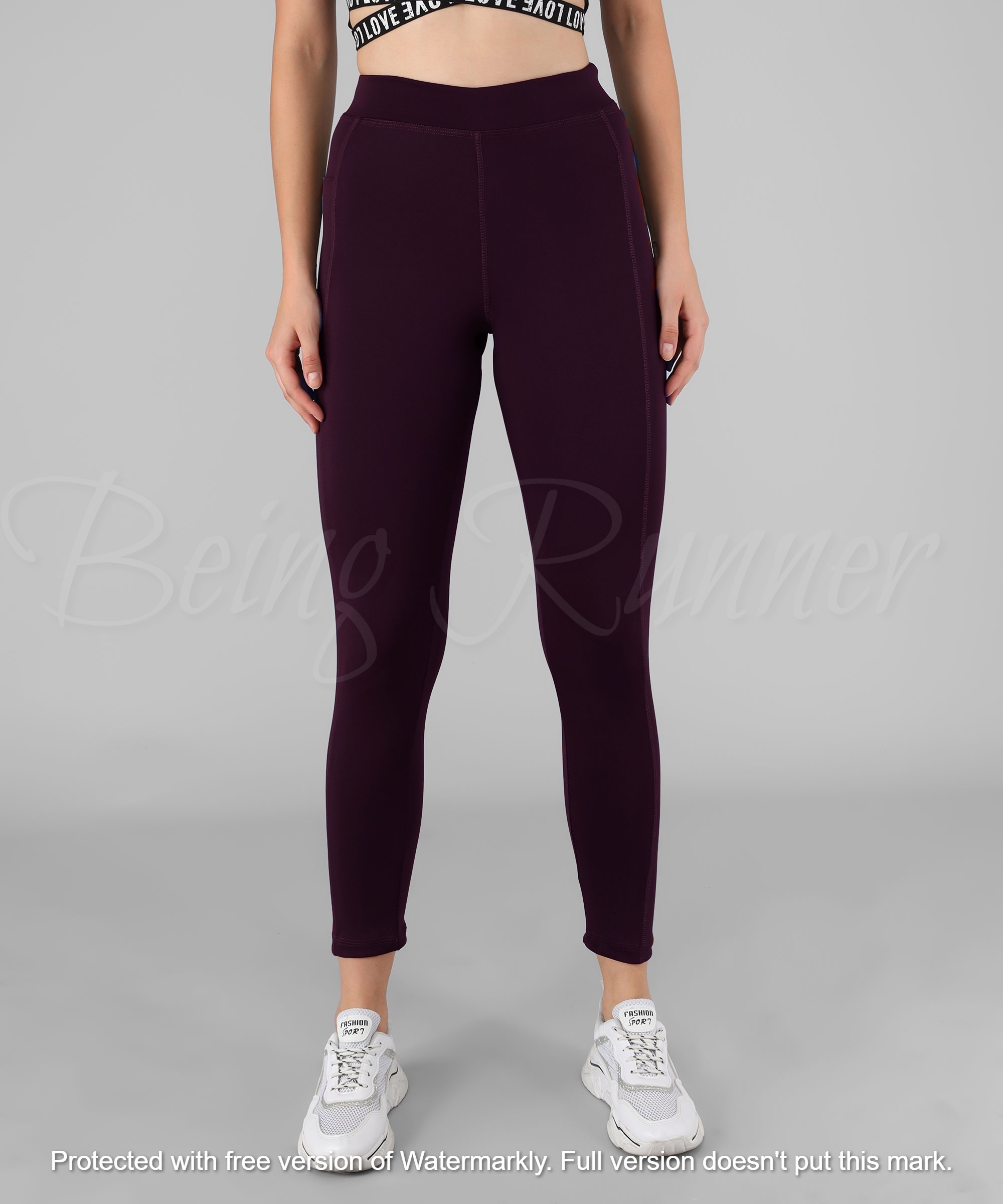 Being Runner Solid Yoga Pants - Spandex, Customized Size Options (S-xxxl), 4-way Lycra, Slim Fit, Plain Solid Design, Ideal For Summer Wear
