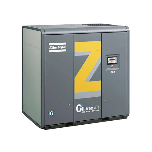 Oil Free Screw Air Compressor - Mild Steel, Electric Motor, Black | New, Industrial Use, Lubricated, Mute 1