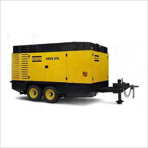 Yellow Portable Compressor