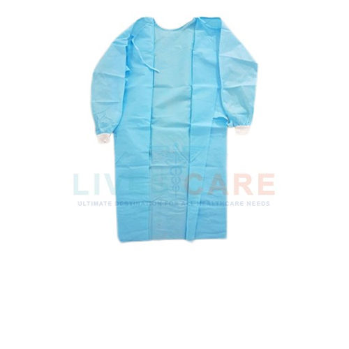 Disposable Surgical Gown - Spunbond Nonwoven PP, Size S-XXL, Color Medical Blue & White, CE Certified, Round Collar Design, Single-Use & Sterile