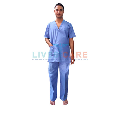 ब्लू सर्जिकल स्क्रब सूट