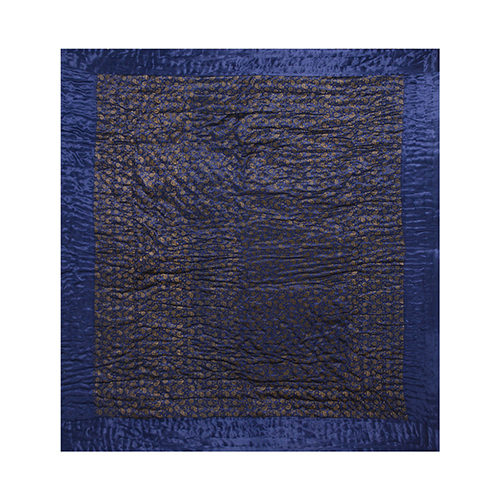 Printed Blue Pure Satin Quilt