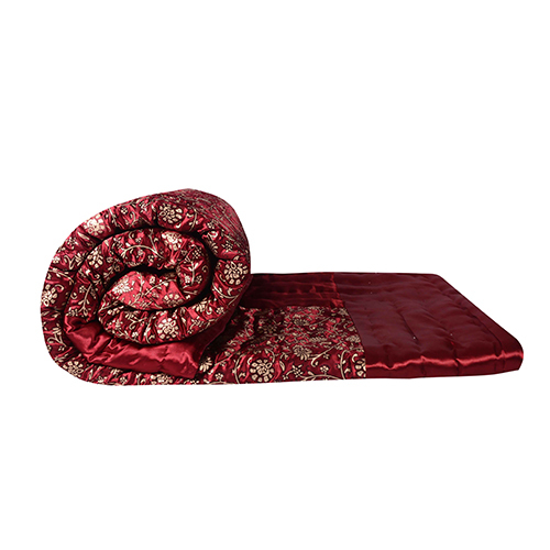 Printed Red Quilt Satin