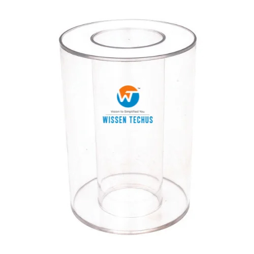 Hollow Cylinder Formula Model - Transparent Material, 30cm Height x 15cm Diameter | Ideal for School Math Lab Demonstrations and Experiments