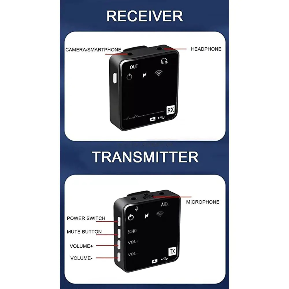 Type-c Charging One-for-one Wireless Lavalier Mini Microphone