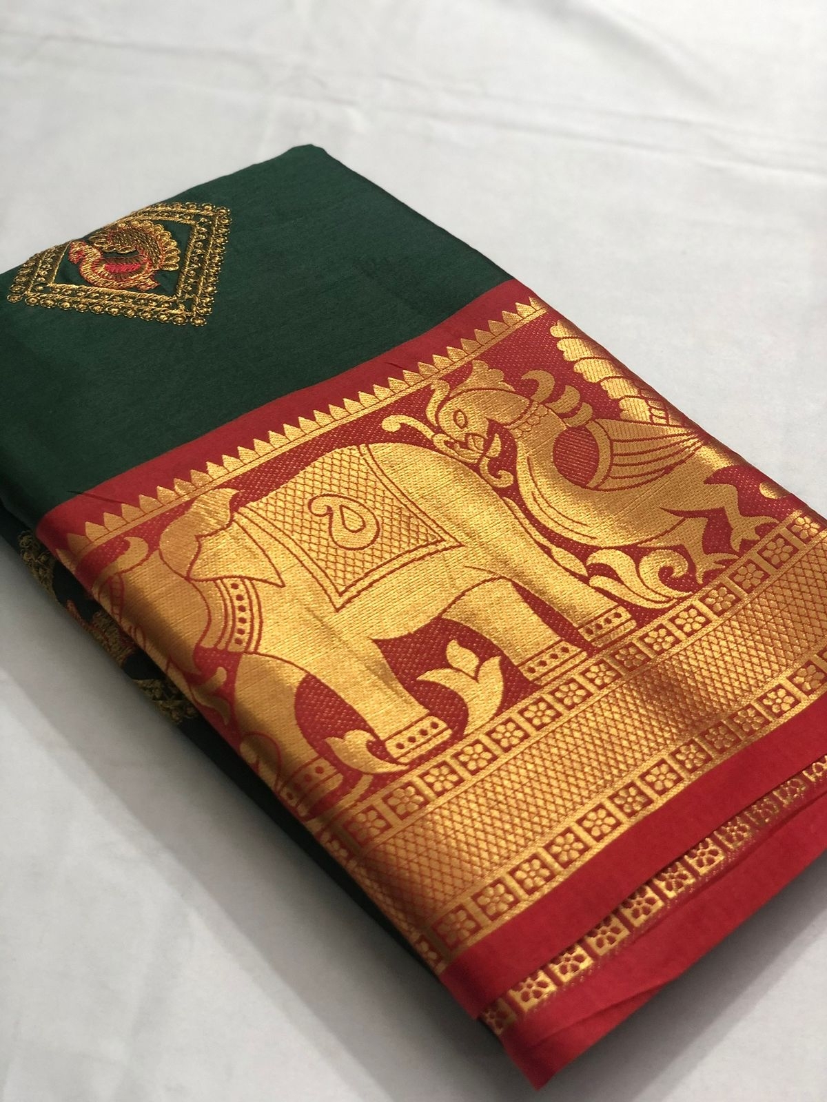 Casual Dipti Green Cotton Silk Saree