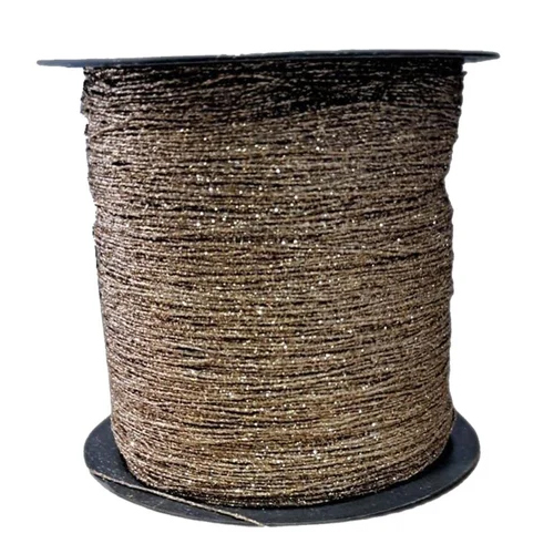 Cotton Brown Glitter Dori - 100% Cotton Material, Lightweight Design, Available in Various Colors | Plain Texture for Versatile Use