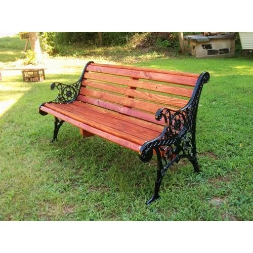 Cast Iron Bench - Antique Design, Polished Finish | Corrosion Resistant, Durable, Eco-Friendly