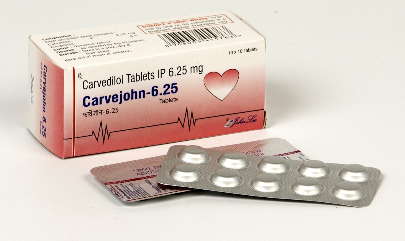 Carvedilol Tablets - 10000 Count, General Medicines For Heart Health | Store In Dry & Cool Place, Dosage As Per Doctor