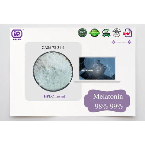 Melatonin 98% Sleep Improving Dietary Supplement Cas No: 73-31-4