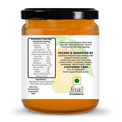 250gm Mango Jam - 250 Grams, Sweet Taste, Healthy Ingredients Including Mango