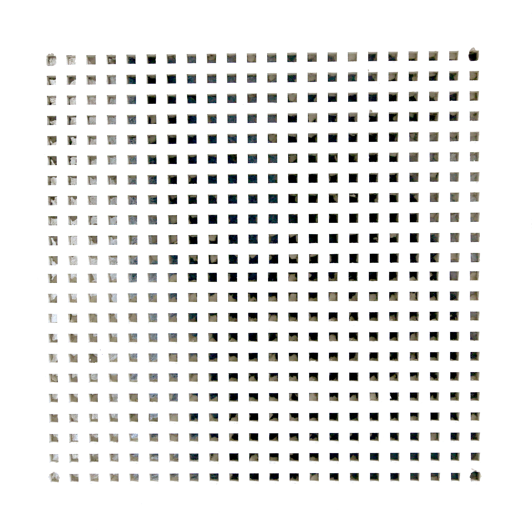 Grg Acoustic Tile - 600x600mm, White Color , 12mm Thickness | Class A Fire Rating, Nrc 0.65 Soundproof Performance