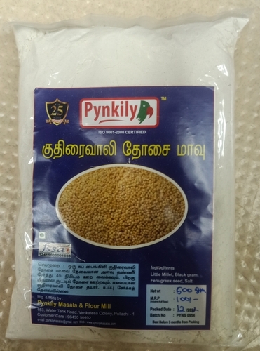 Kuthiraivali Dosai Mauv - Organic Dried Powder, 500g | ISO Certified, 100% Veg, Baked, Packet Packaging
