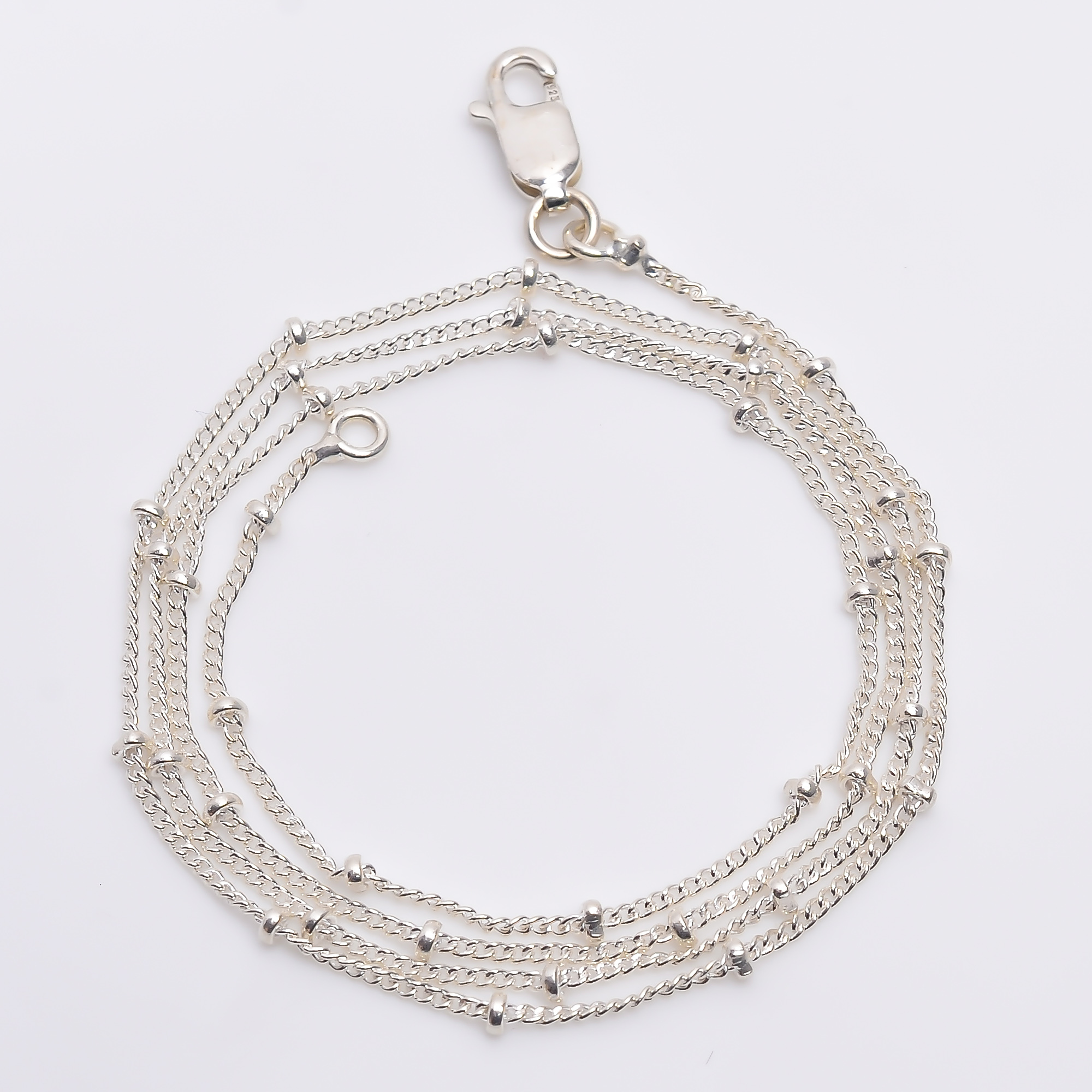 925 Sterling Silver Box Chain Necklace - Gender: Women