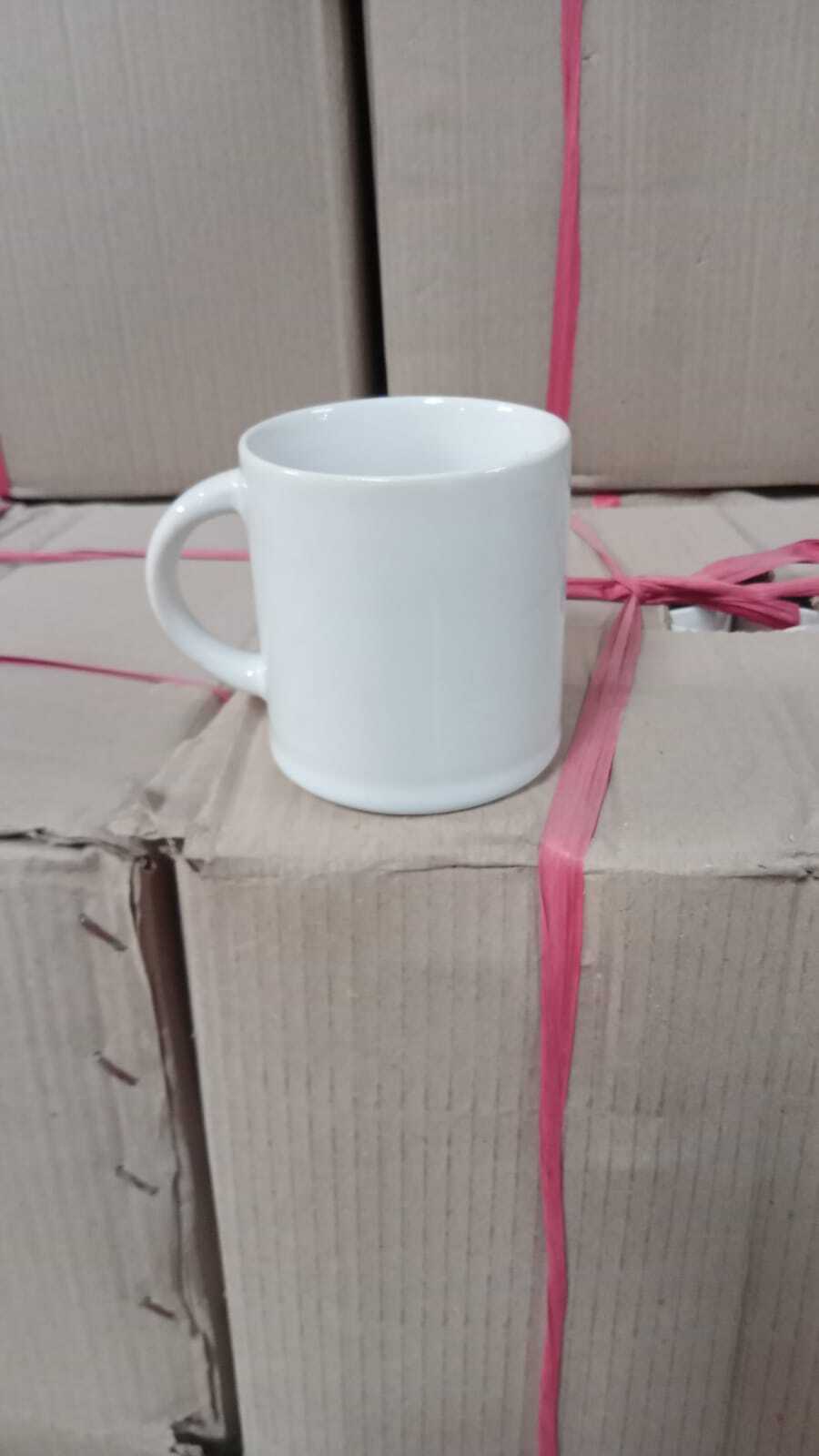 Ceramic Promotional Coffee Cup - 3.5x4 Inches, White Color | Customizable, Durable, Microwave & Dishwasher Safe, C-shaped Handle, 11 Ounce Capacity, Branding Opportunity