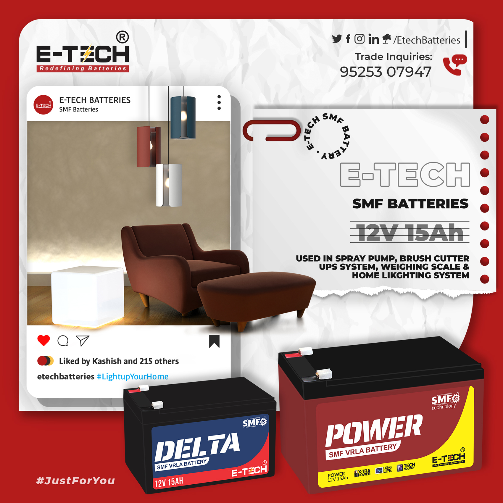 Erc E-tech Power 12v 14ah Spray Pump 6 Month Warranty