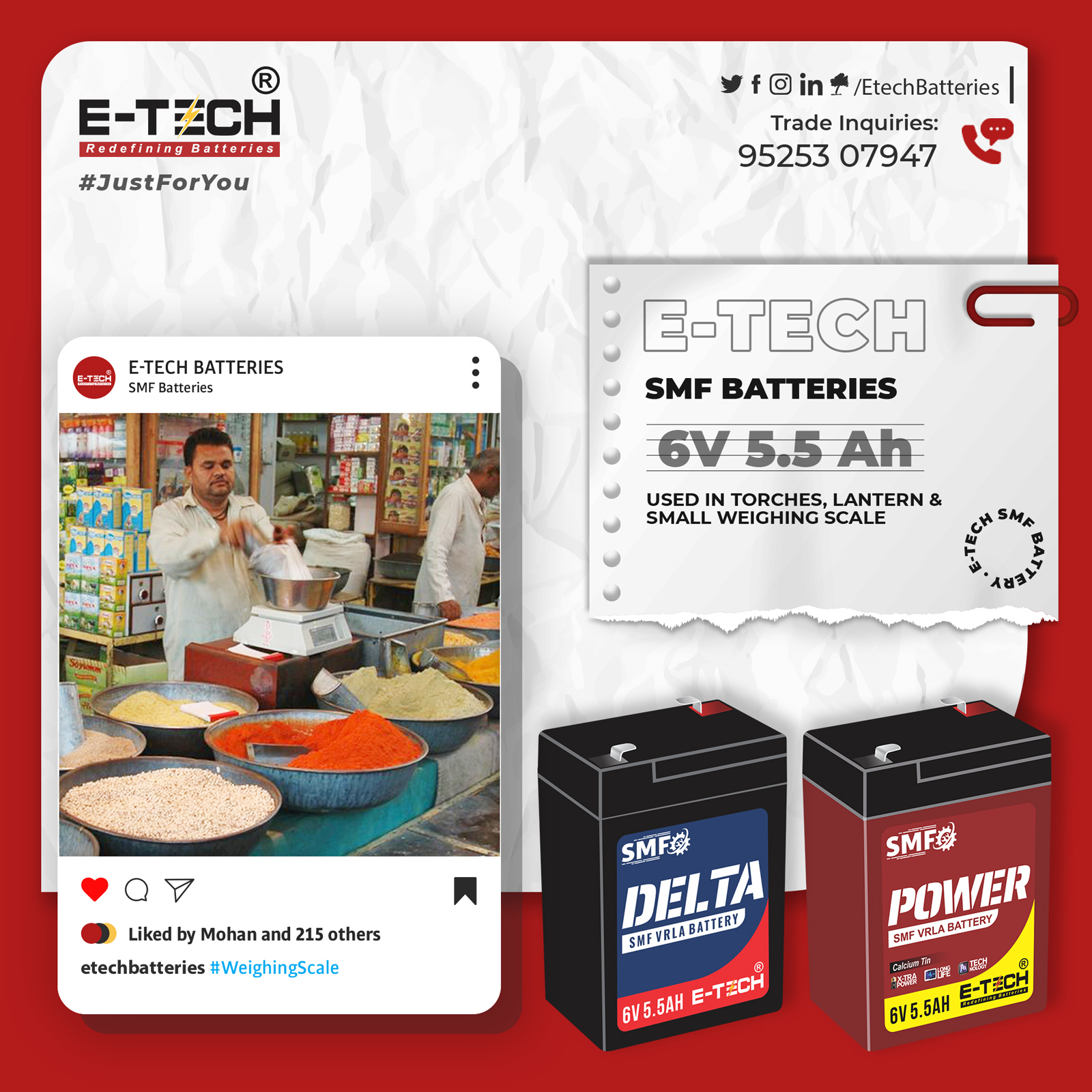 Erc E-tech Delta 6v 4.5ah With 12 Month Warranty Net Weight: 0.70 Kilograms (Kg)