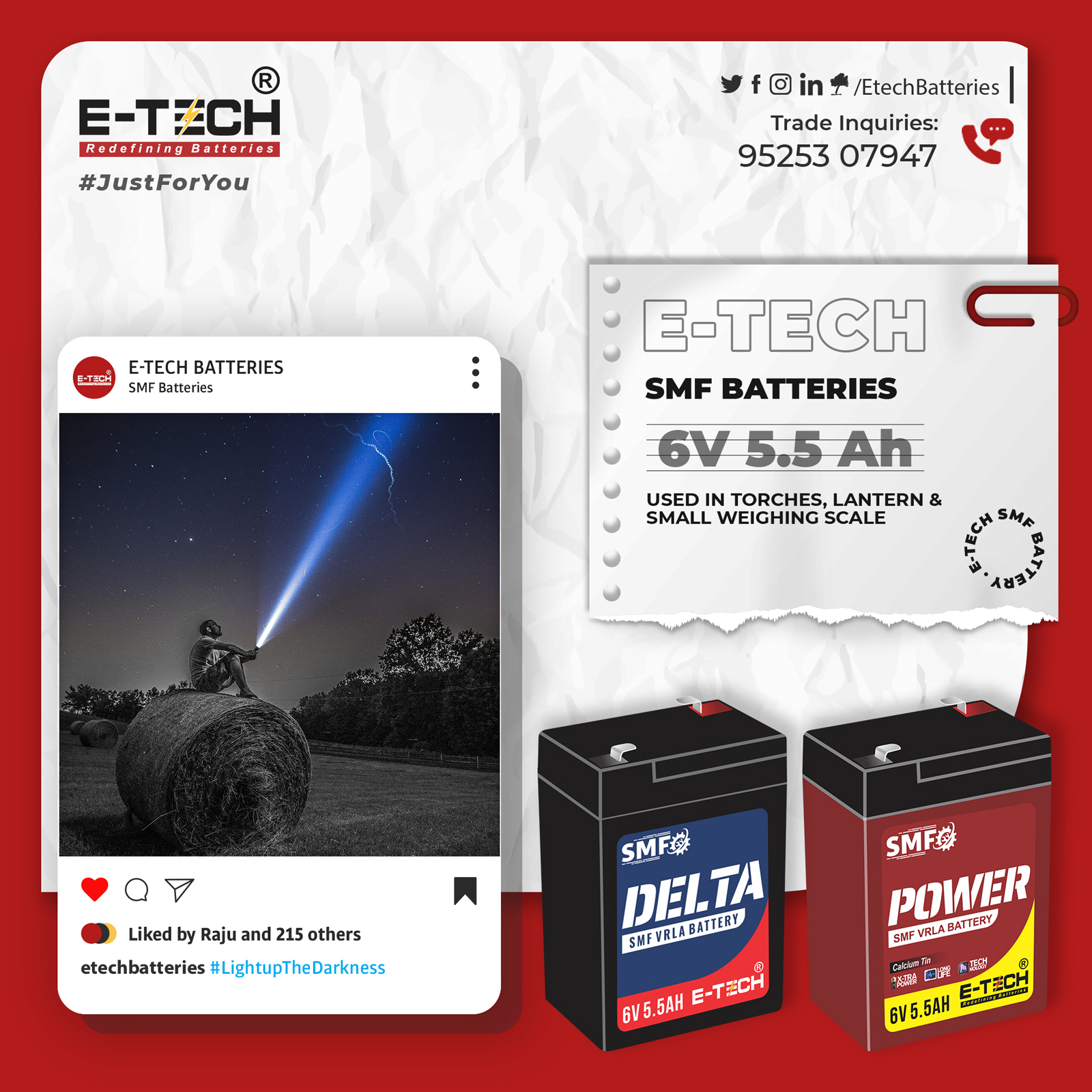 Erc E-tech Delta 6v 4.5ah With 12 Month Warranty Net Weight: 0.70 Kilograms (Kg)
