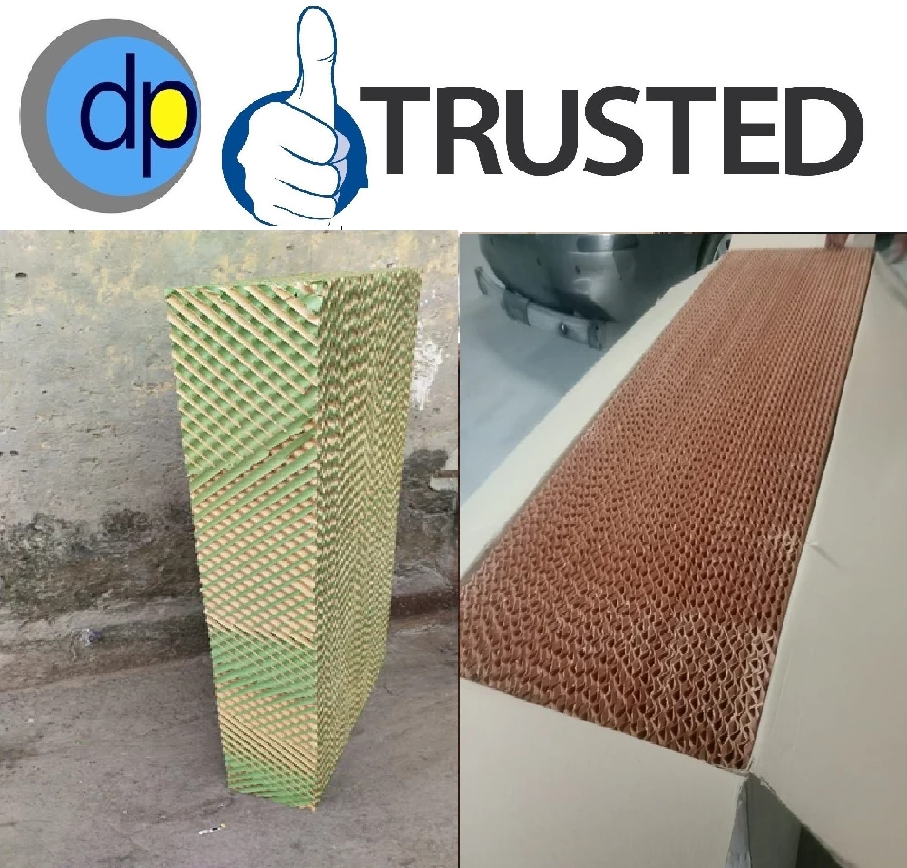 Evaporative Cooling Pad - 100 Gsm, Dimensions 600x600x50 Mm To 1800x600x300 Mm, Green/brown Color | Ideal For Livestock, Greenhouses, Industrial Applications, Quick Deliveries, Excellent Water Retention, Custom Sizes Available