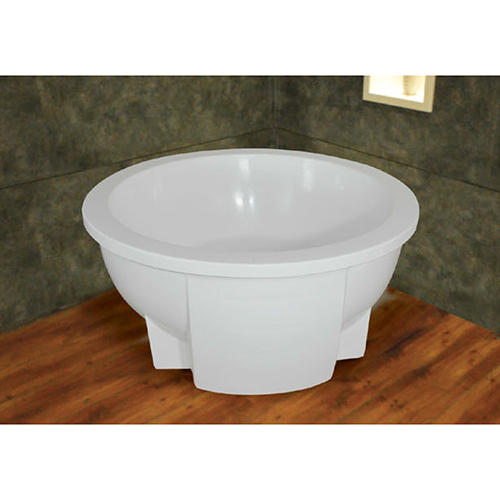 व्हाइट 5 फीट हैवी ड्यूटी क्लासिक राउंड ऐक्रेलिक बाथ टब
