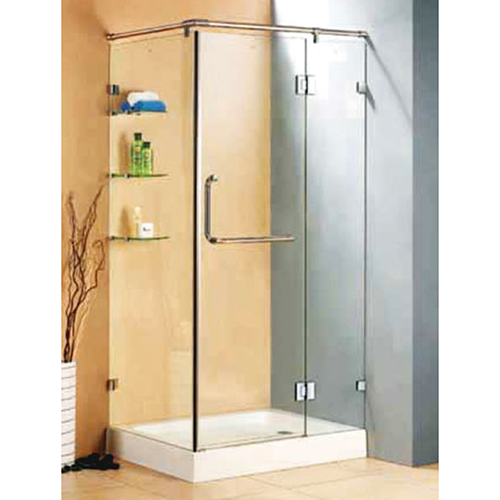 पारदर्शी 10 मिमी कड़ा हुआ ग्लास एनक्लोजर फ्रेमलेस रेन शावर रूम