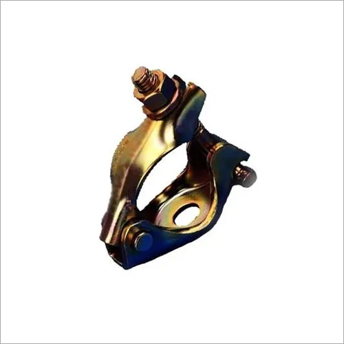 Scaffolding Single Coupler - Galvanized Steel, Adjustable Angle For Enhanced Flexibility | Ideal For Bridges, Interior Refurbishments, And Compliant Structures