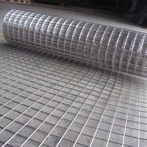 Silver Stainless Steel Welded Mesh