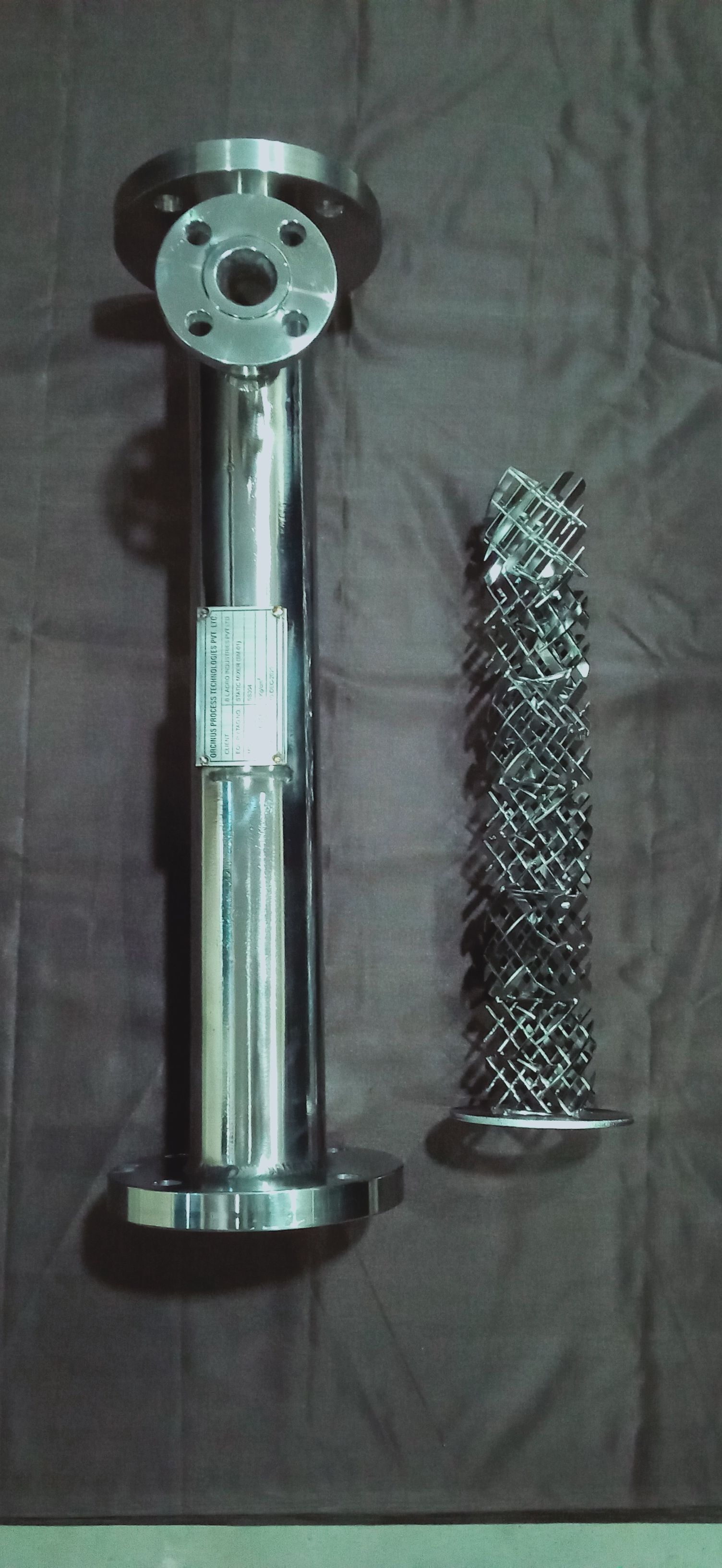 Metal Static Mixer (Helical Type Element)