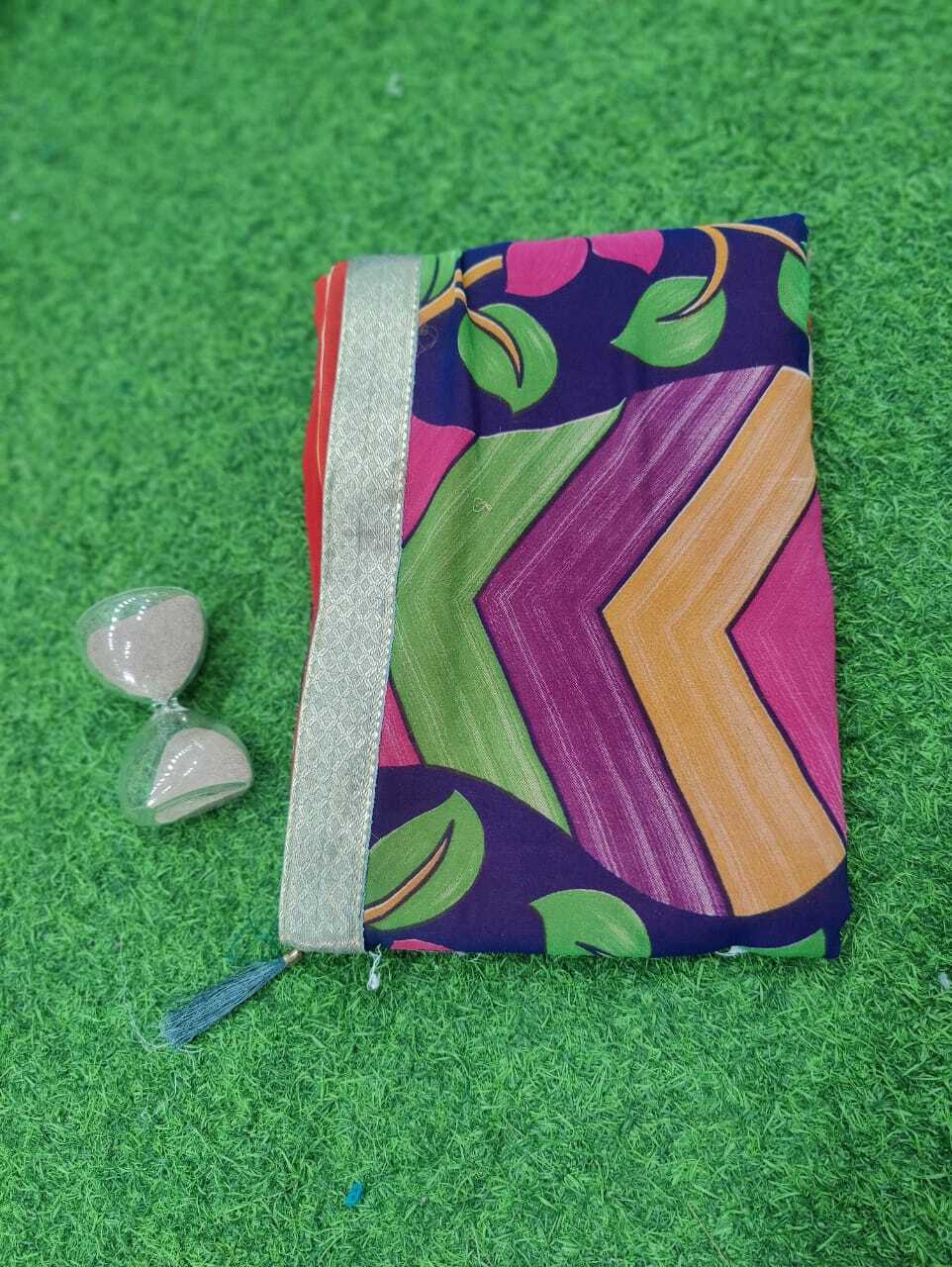 Saree Collection - Mix Size Full Size With Blouse | Breathable, No Fade, Washable, Printed Design For All Seasons