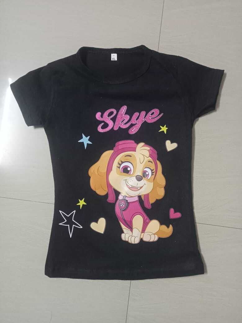 Girls Premium Tops - Cotton Blend, Sizes S/m/l | Breathable, Washable, Short Sleeves, Printed Pattern, Modern Style, Mix Color