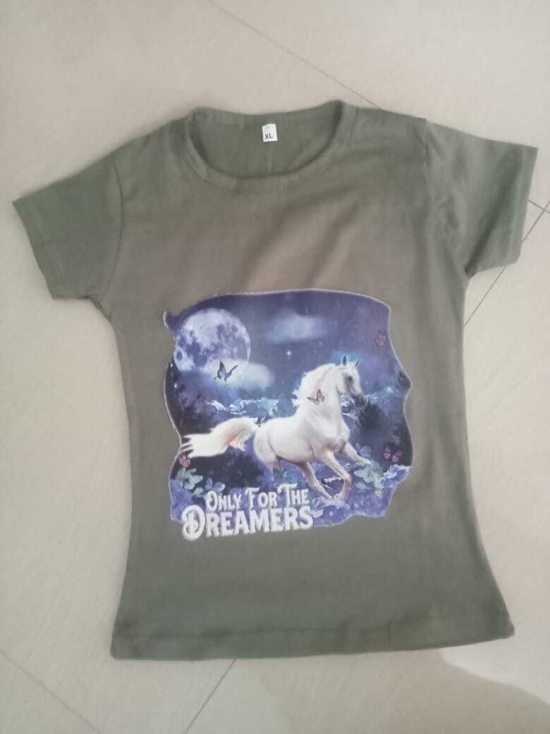 Girls Premium Tops - Cotton Blend, Sizes S/m/l | Breathable, Washable, Short Sleeves, Printed Pattern, Modern Style, Mix Color