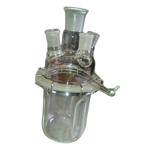 Laboratory Glass Kettle - High Heat Resistant Glass, Different Sizes Available | Ideal For Scientific Work, Offers Clear Visibility Of Contents