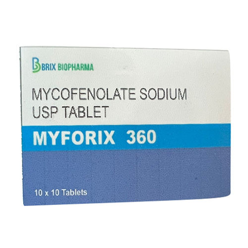 Myforix-360 माइकोफ़ेनोलेट सोडियम टैबलेट यूएसपी सामान्य दवाएं