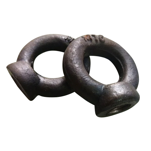 3.4 Inch Mild Steel Eye Nut - Stainless Steel Galvanized Finish | Industrial Usage Durable Design For Reliable Applications