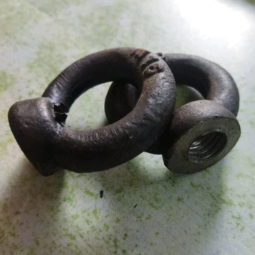 3.4 Inch Mild Steel Eye Nut - Stainless Steel Galvanized Finish | Industrial Usage Durable Design For Reliable Applications
