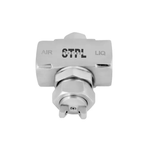 मेटल फ्लैट जेट एक्सटर्नल एयर एटमाइजिंग स्प्रे नोजल्स