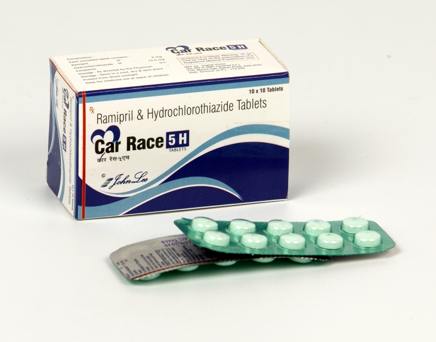 Ramipril Tablet - Ramipril Ip 2.5mg, 5mg, 10mg + Hydrochlorothiazide Ip 12.5mg, Assists In Hypertension & Heart Failure Management