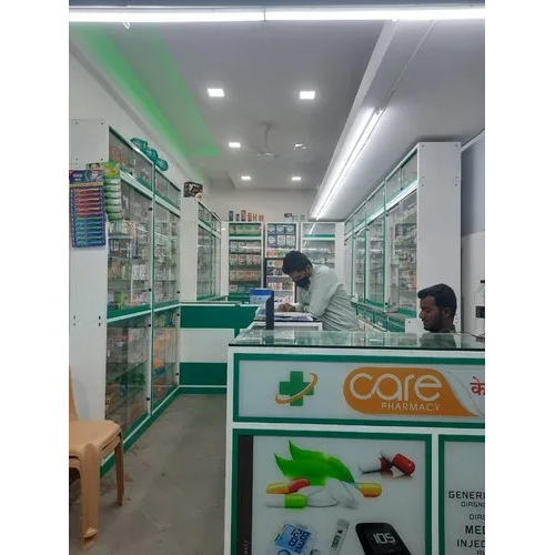 Steel Pharmacy Store Counter Rack