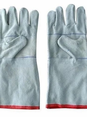 सफेद 12 से 20 इंच के चमड़े के दस्ताने